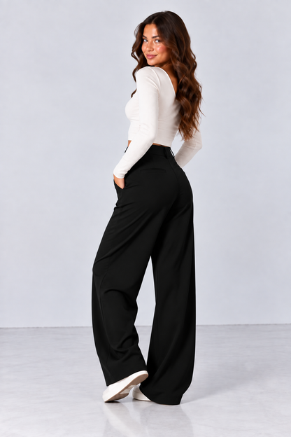 Womens High-Waisted Stretchy Work Business Casual Pants