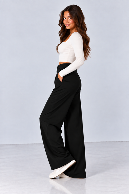 Womens High-Waisted Stretchy Work Business Casual Pants